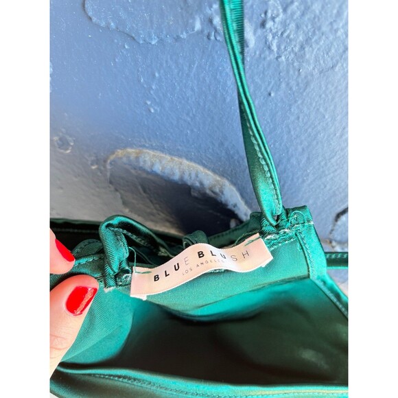 emerald green corset style top - Picture 4 of 5